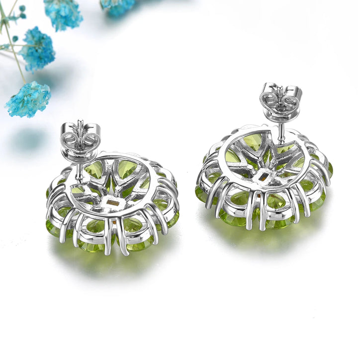Light Luxury Natural Peridot Earrings