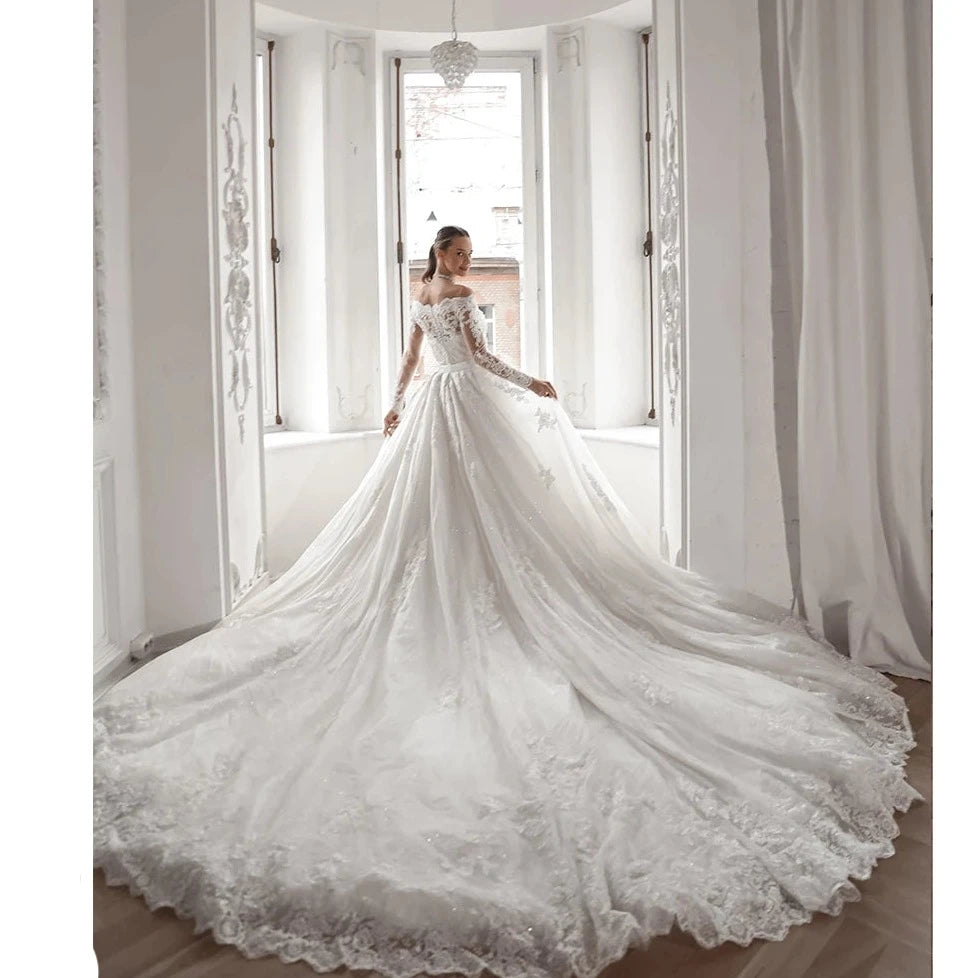 Radiant Tulle Beaded Wedding Dress