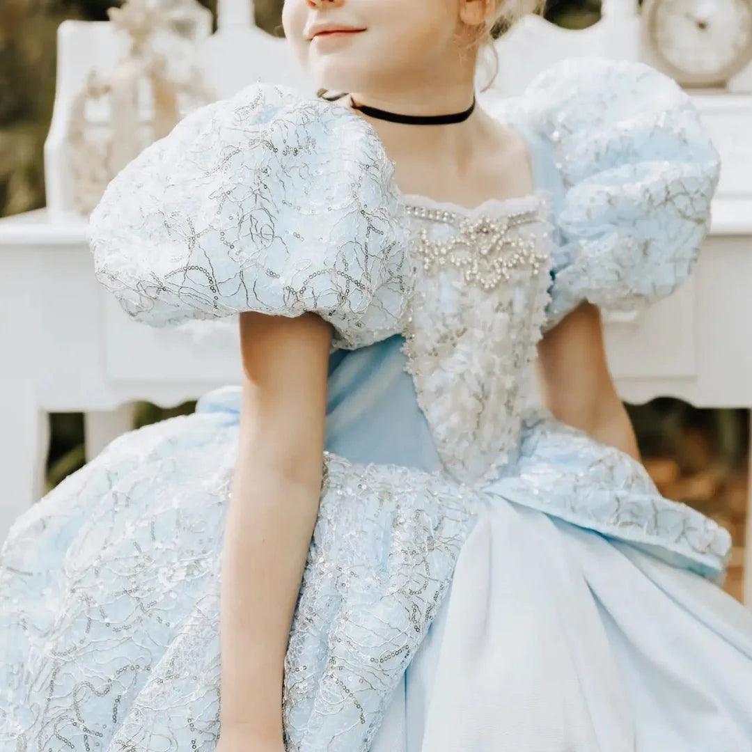 Alluring Floor-Length Little Princess Gown