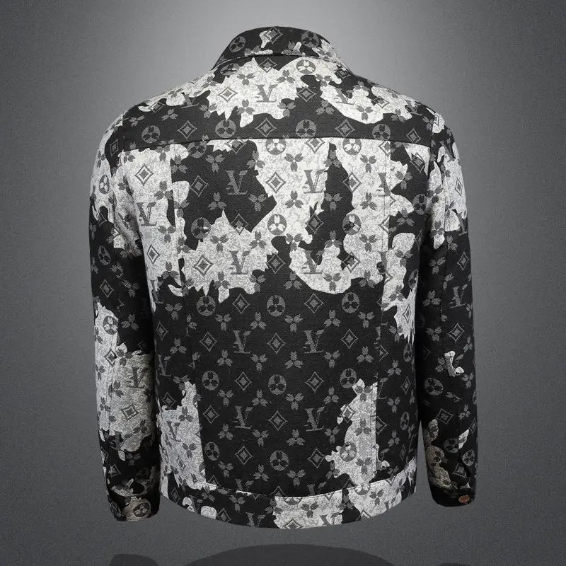 Handsome Jacquard Denim Jacket