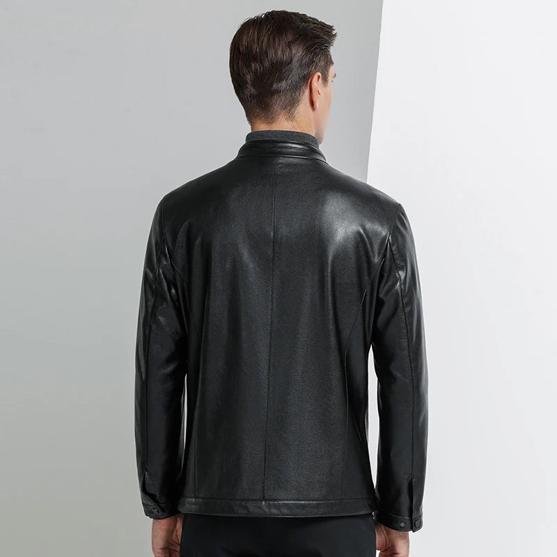 Lightweight Real Leather Casual Jacket