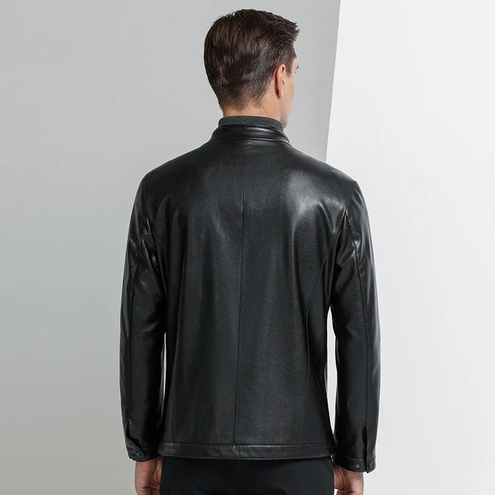 Lightweight Real Leather Casual Jacket