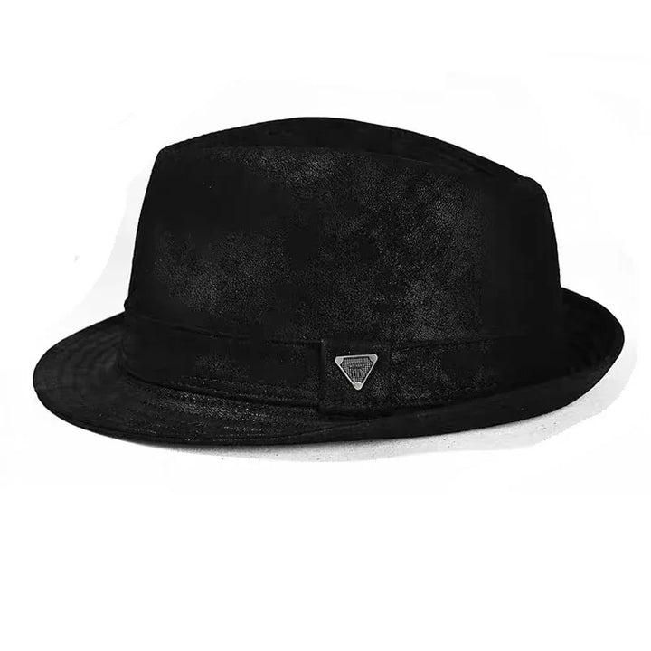 Premium Leather Gentleman Brim Hat