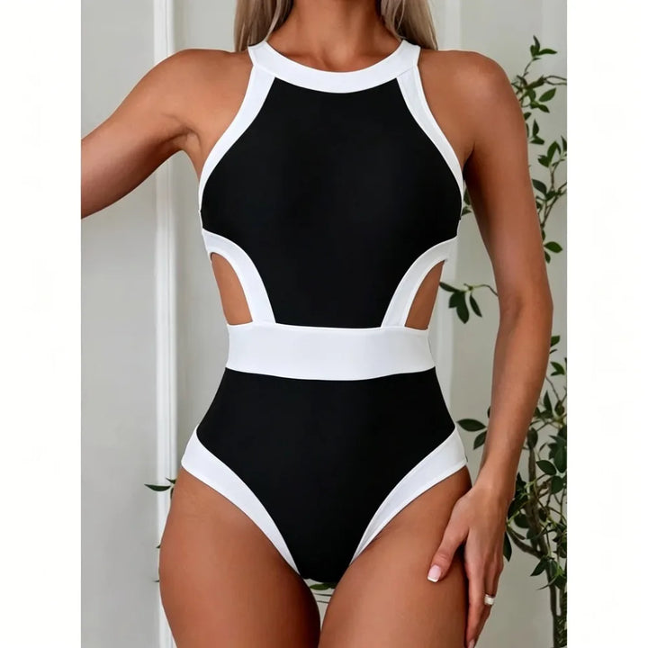 High-Waist Sporty Monokini Swimsuit