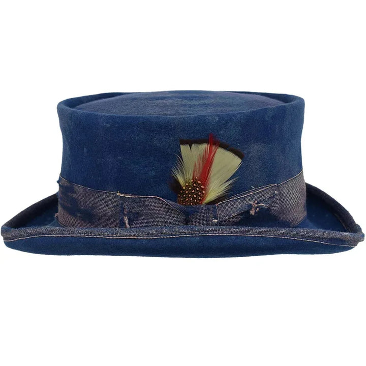 Stylish Decorative Flat Wool Hat