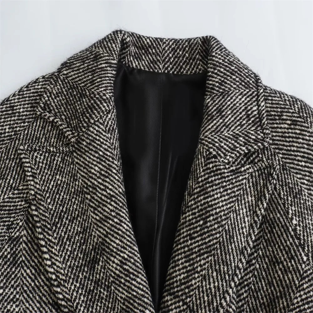 Classic Belted Twill Overcoat