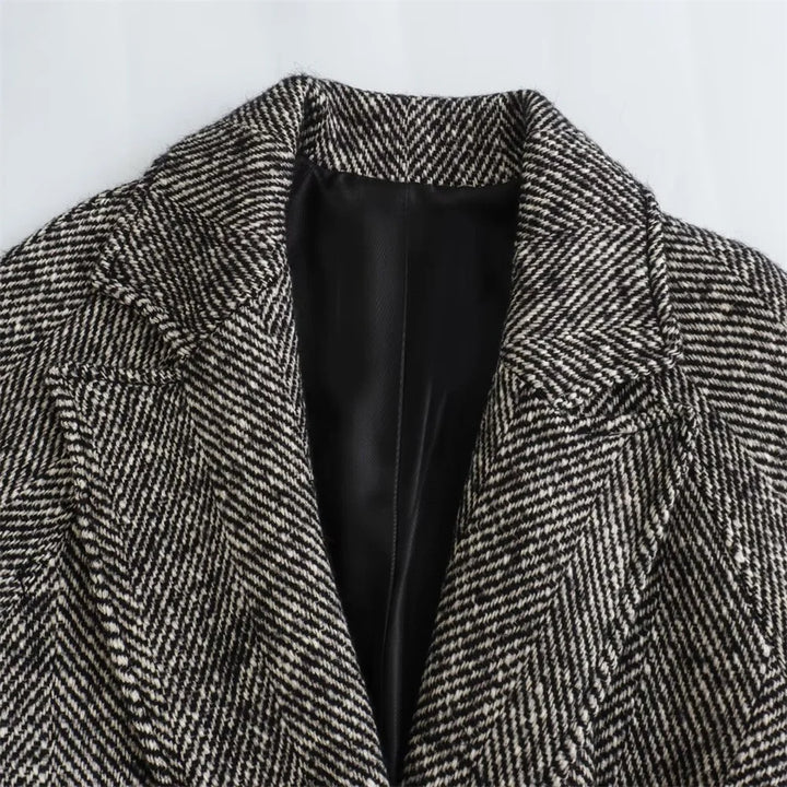 Classic Belted Twill Overcoat