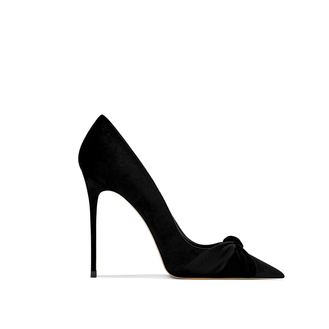 Stylish Velvet Stiletto High Heels