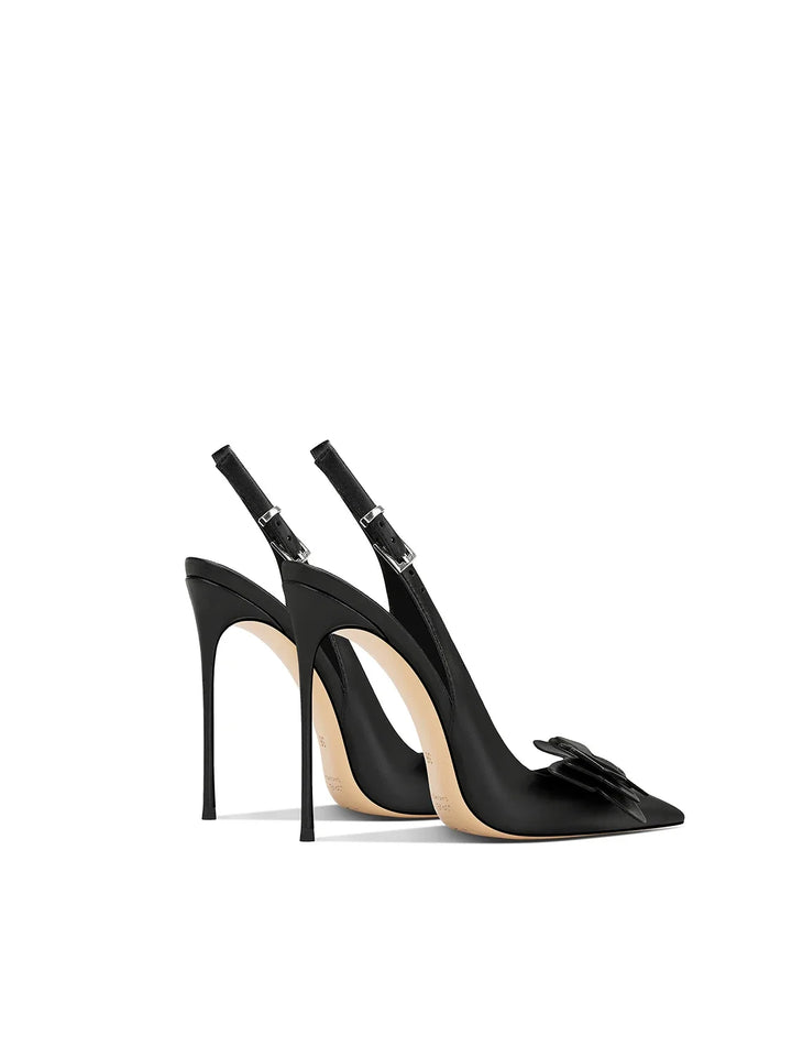 Modern Slim Pointed Leather Heels