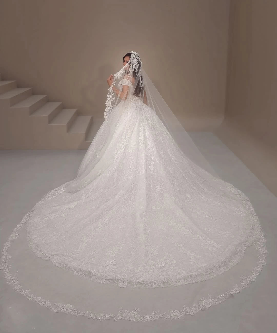 Lovely Off Shoulder Princess Wedding Dress