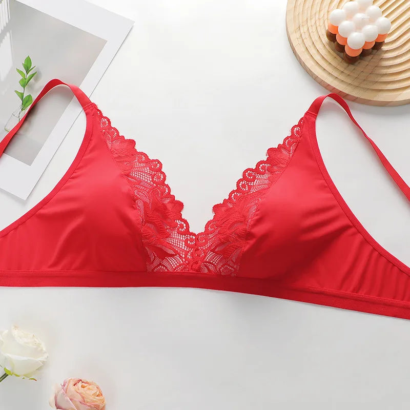Comfortable French Sheer Plus Size Bra