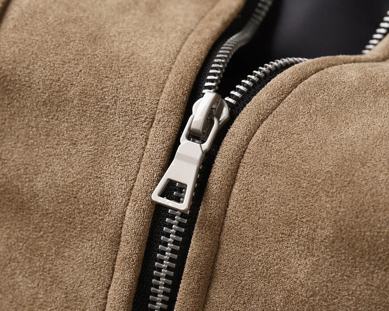 Trendy Oversized Suede Coat