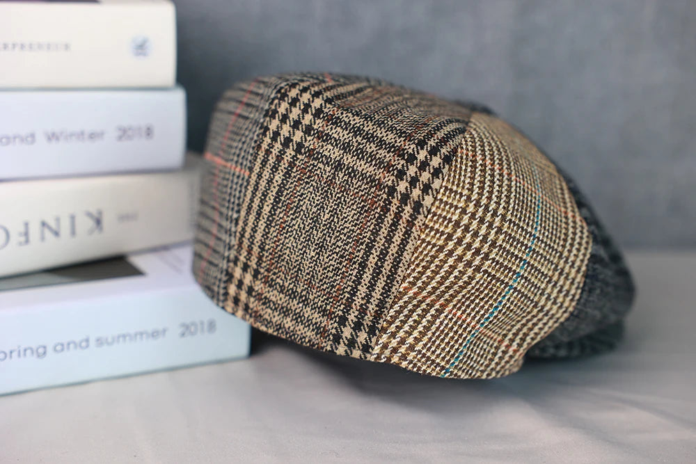 Classic Splicing Wool Beret Cap