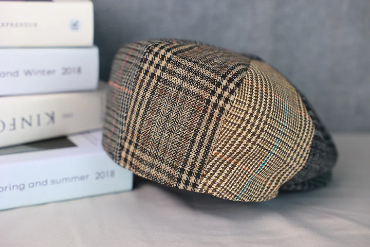 Classic Splicing Wool Beret Cap