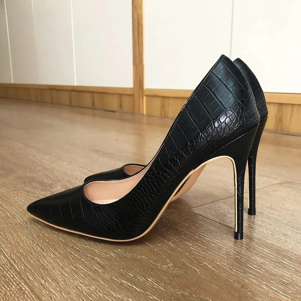Classic Black Stiletto High Heels