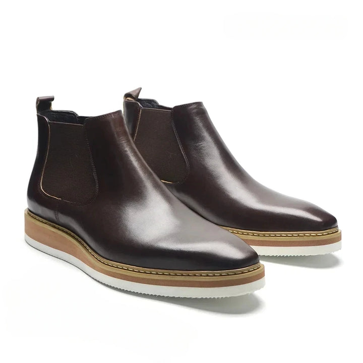 Impeccable Real Leather Chelsea Boots