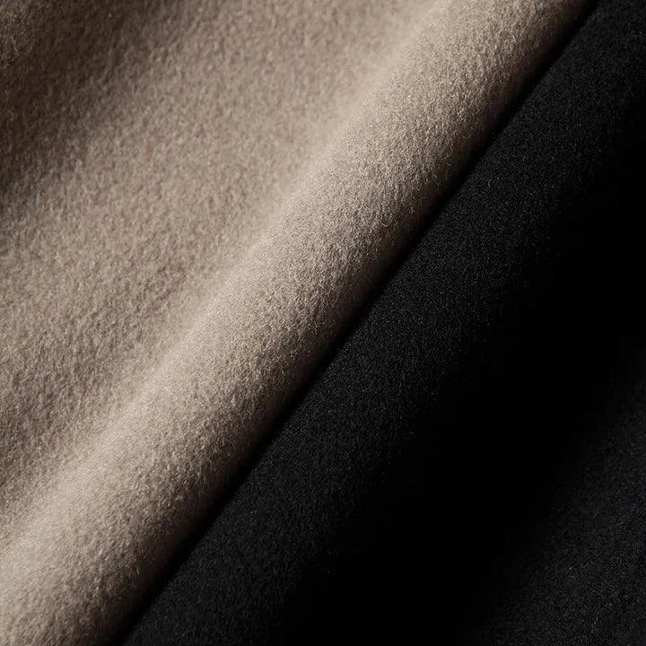 Luxury Woolen Hooded Overcoat