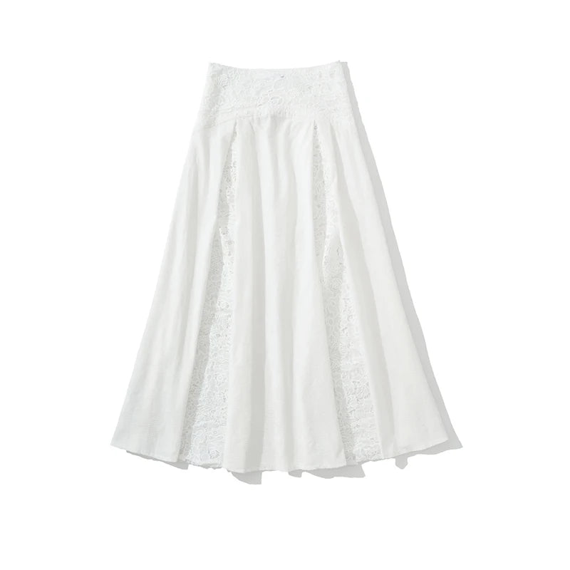 Elegant A-Line Maxi Skirt