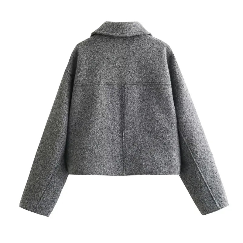 Lovely Lapel Cropped Tweed Jacket