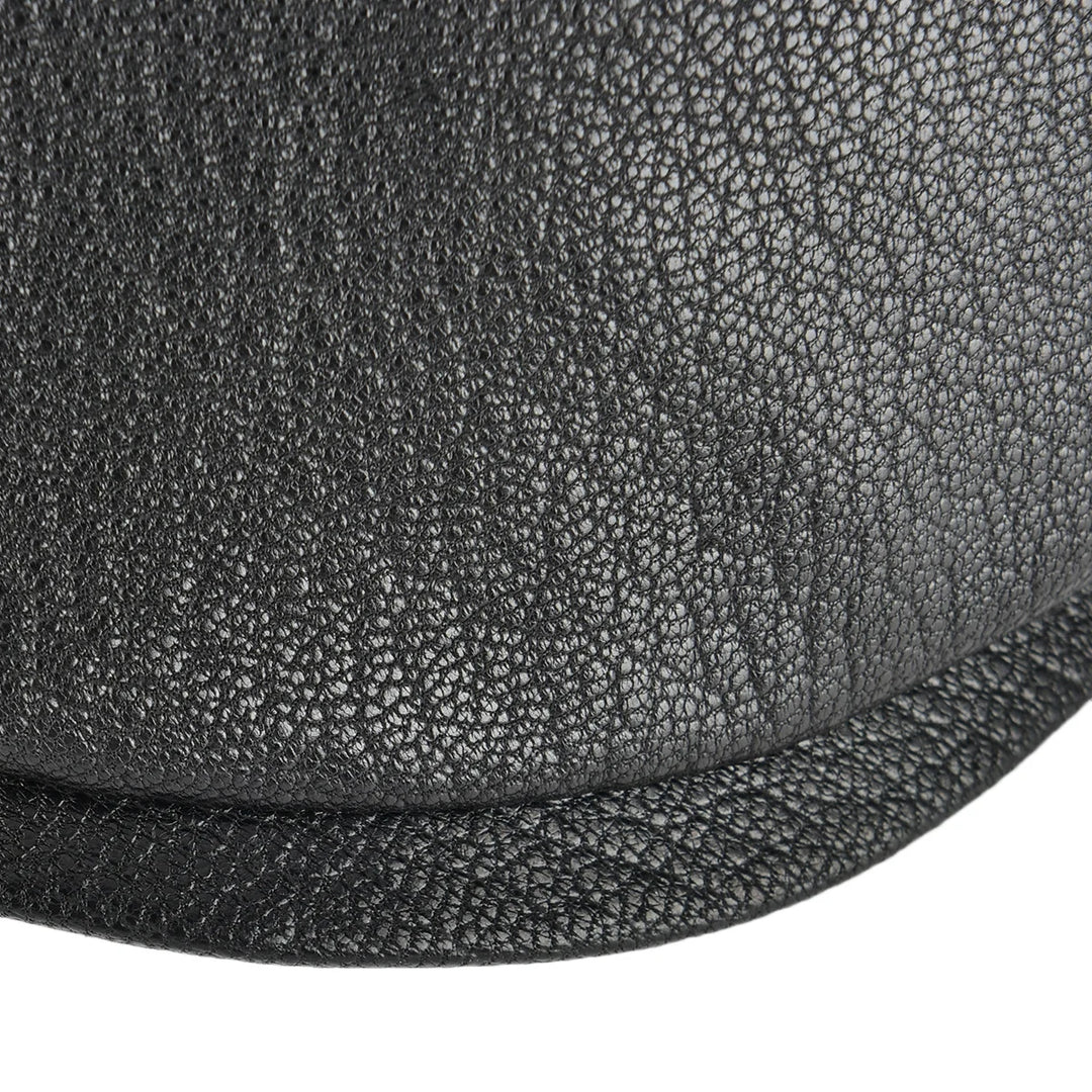 Smart Genuine Leather Flat Cap