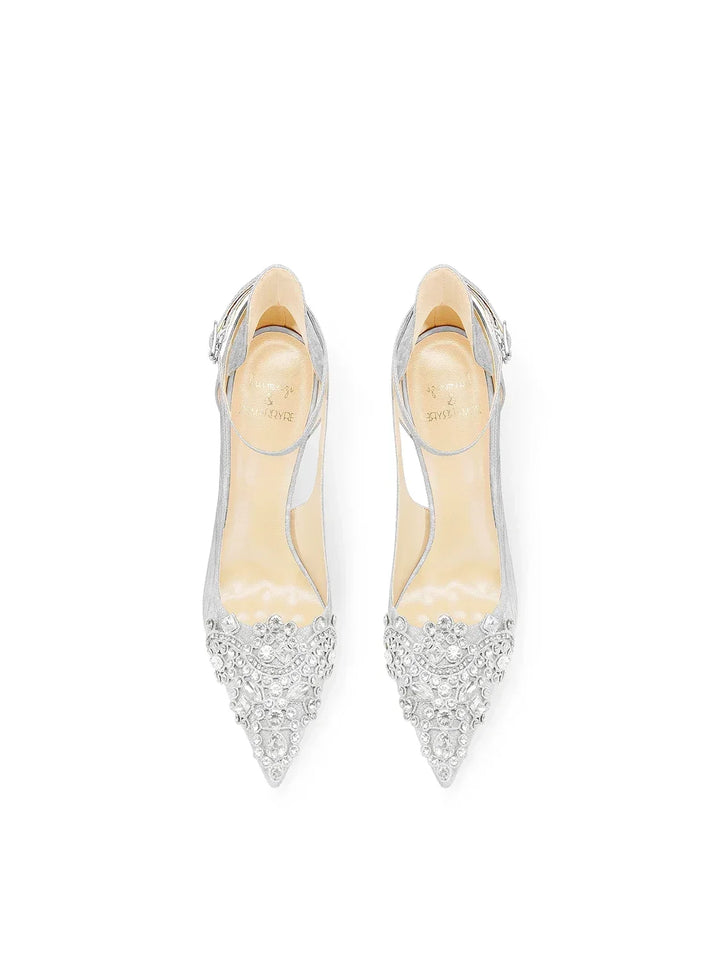 Fashion-Forward Square Buckle High Heels