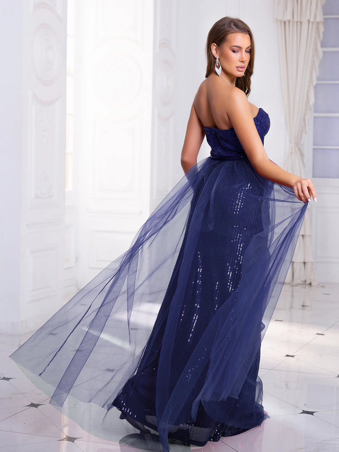 Alluring A-line Mesh Cocktail Prom Dress