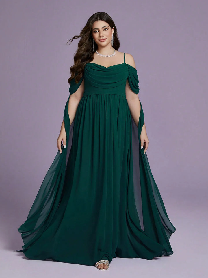 High-end Fluttered Sleeves Evening Dress