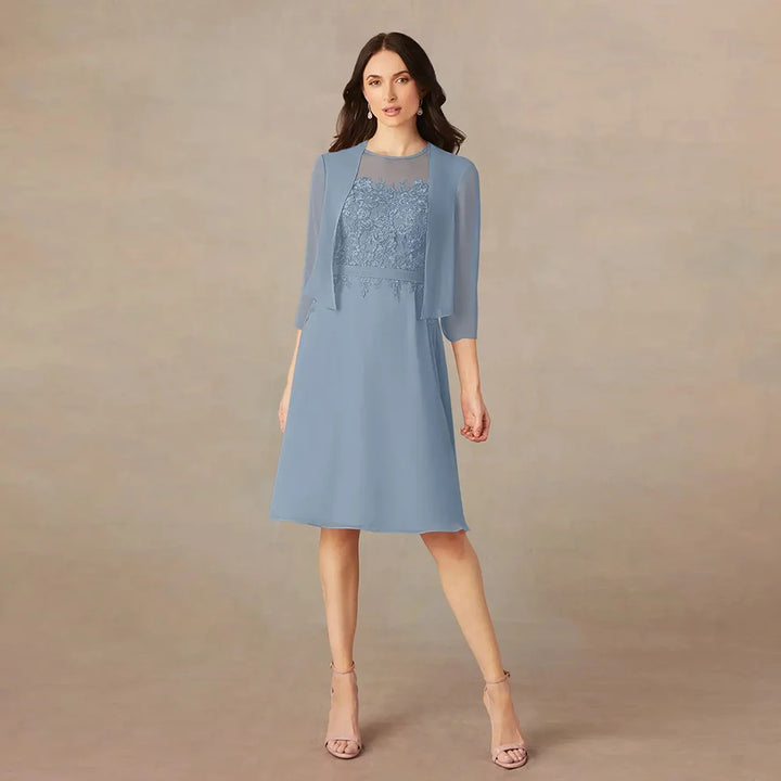Modern Knee-Length Mother Of Bride Dress