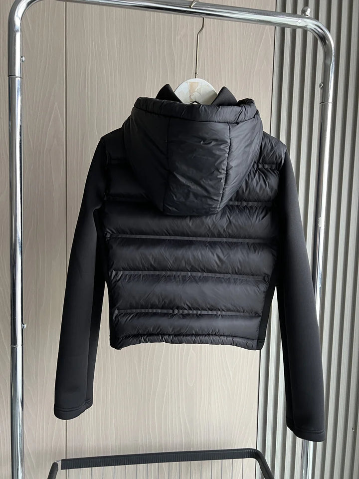 Lightweight Zippered Puffer Hooded Jacket