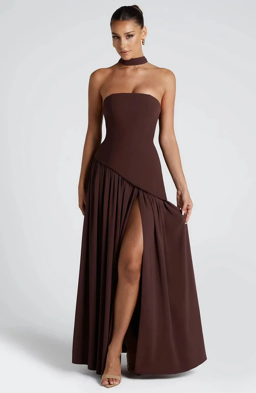 Glamorous High Split Long Dress