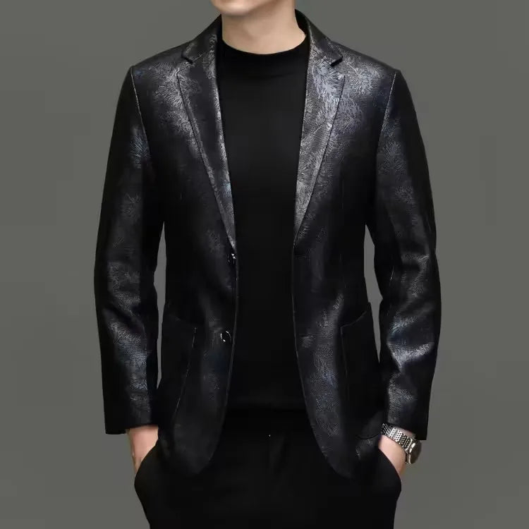 Premium Soft Sheepskin Leather Blazer