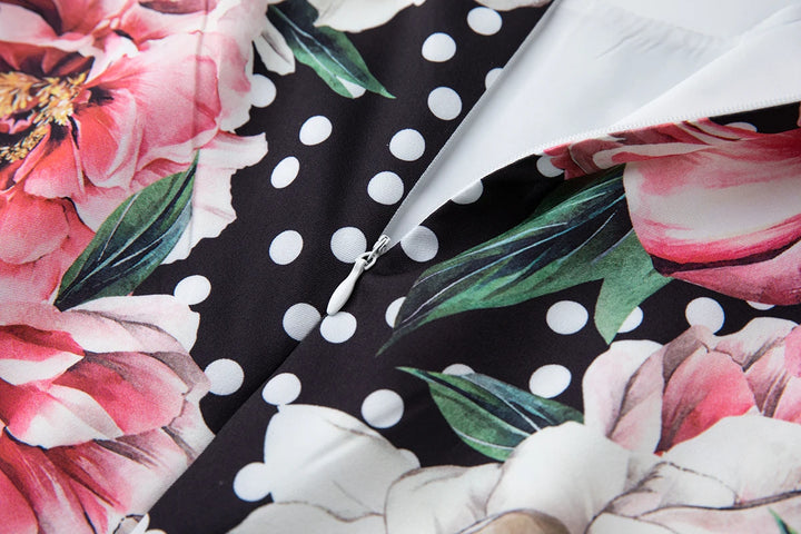 Elegant Polka Dots Pencil Dress