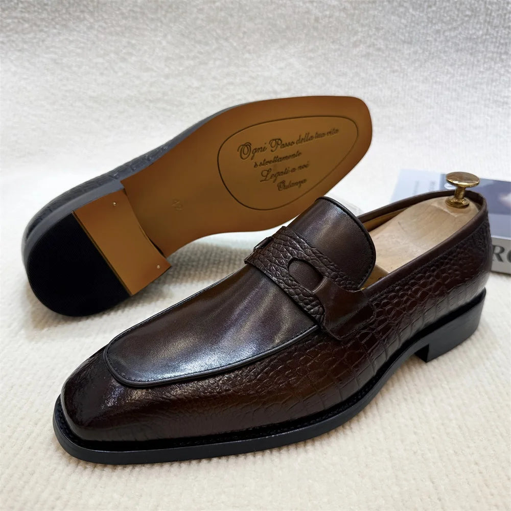 Luxury Double Buckle Slip-On Loafers