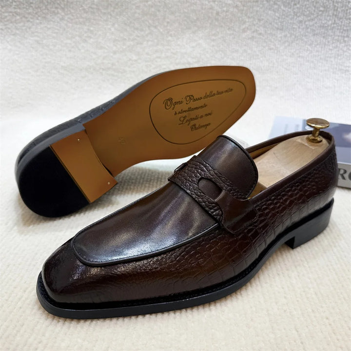 Luxury Double Buckle Slip-On Loafers