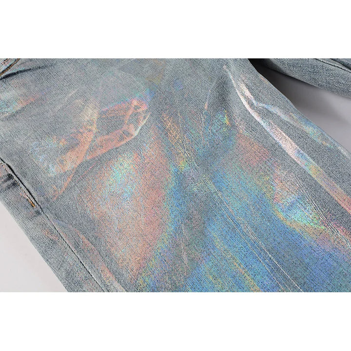 Washed Distressed Ripped Jeans Pants