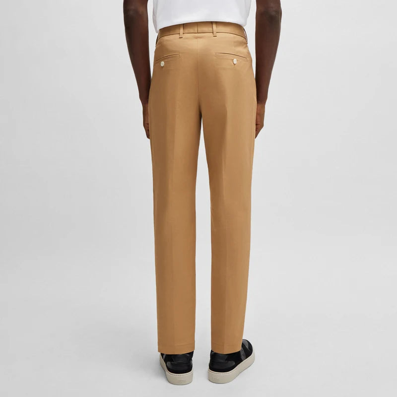 British Fashion Slim Fit Cotton Pants