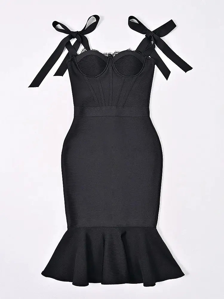Gorgeous Lace Ruffles Party Dress