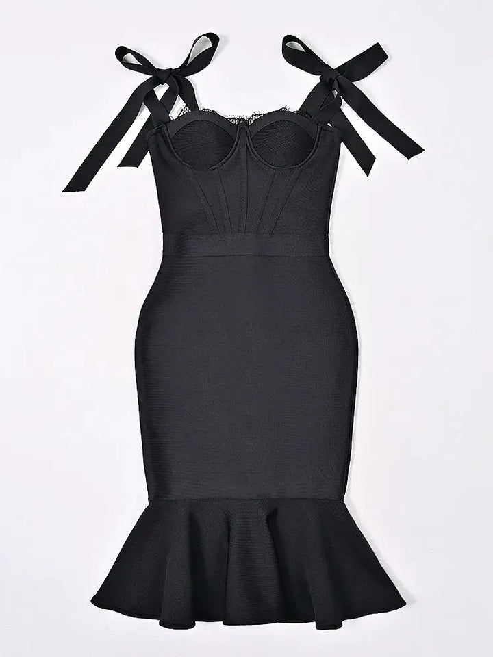 Gorgeous Lace Ruffles Party Dress