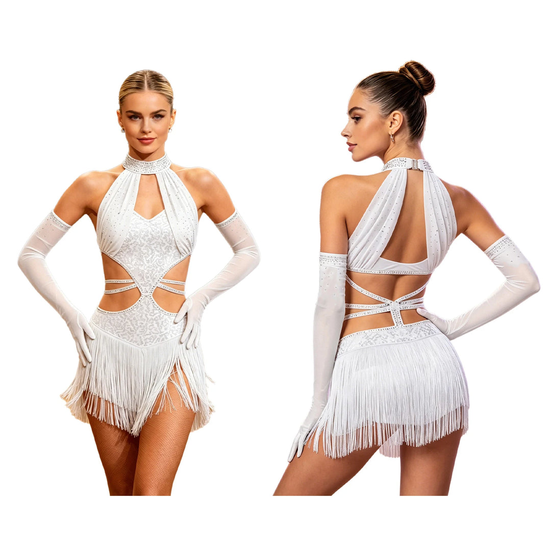 Sparkly Tassel Salsa Ballroom Dancewear