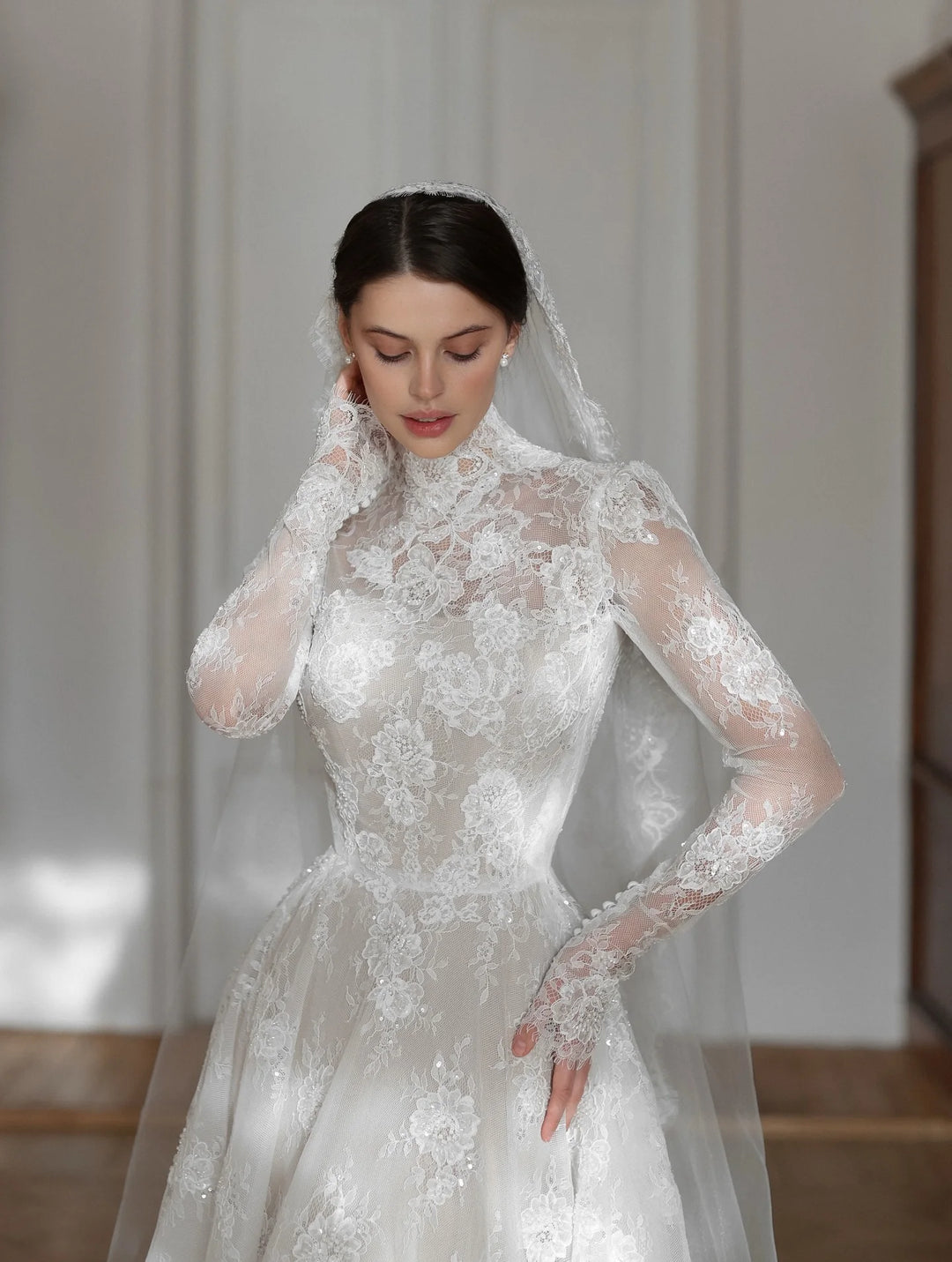 Charming A-Line Lace Wedding Couture