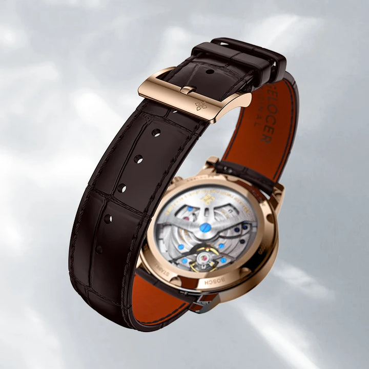 Luxury World Time Mechanical Wristwatch