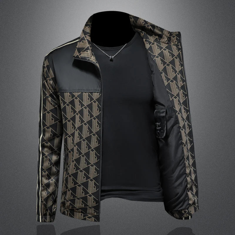 Luxury Stand Collar Slim Fit Jacket