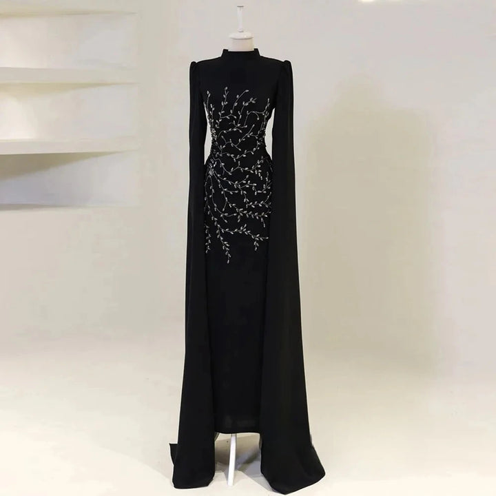 Elegant Light Luxury Beaded Evening Gown
