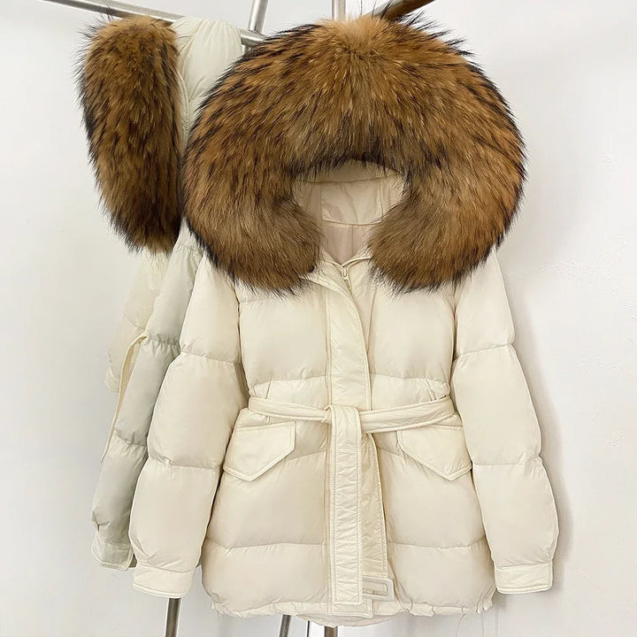 Fluffy Hooded Fur Collar Jacket
