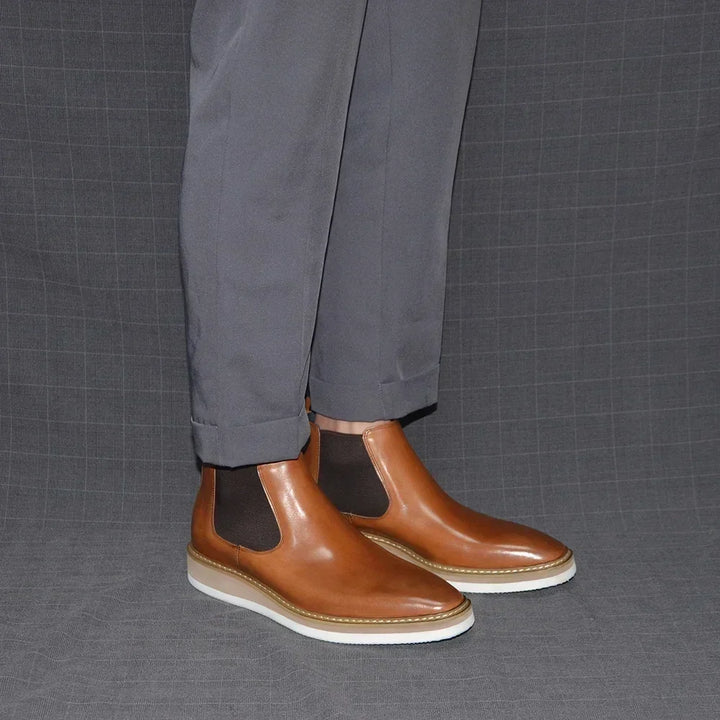 Impeccable Real Leather Chelsea Boots