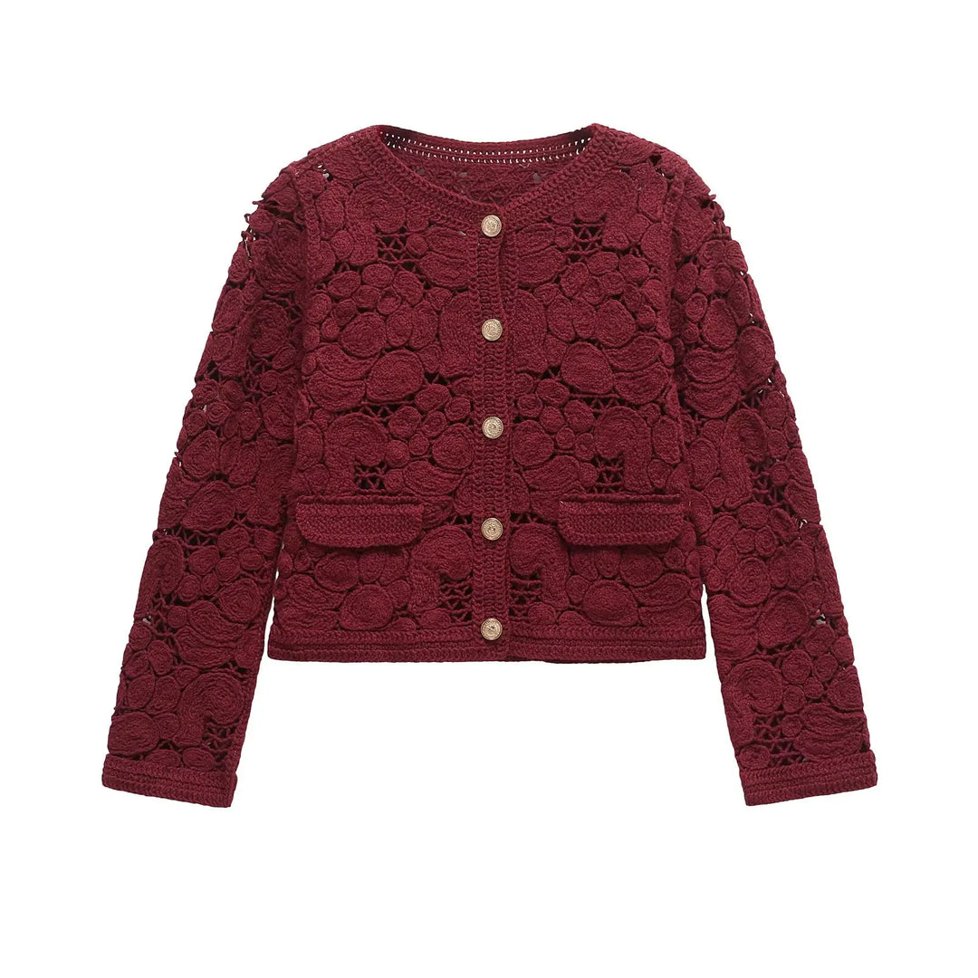 Trendy Leisure Style Knot Knitted Coat