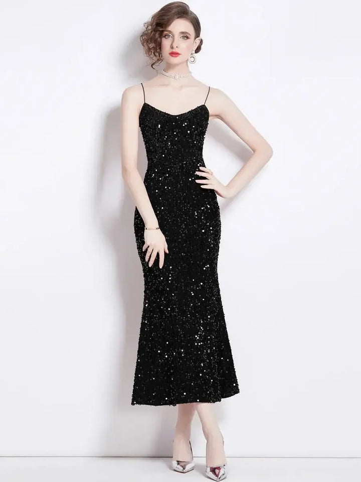 Sparkling Elegance Sequined Dress