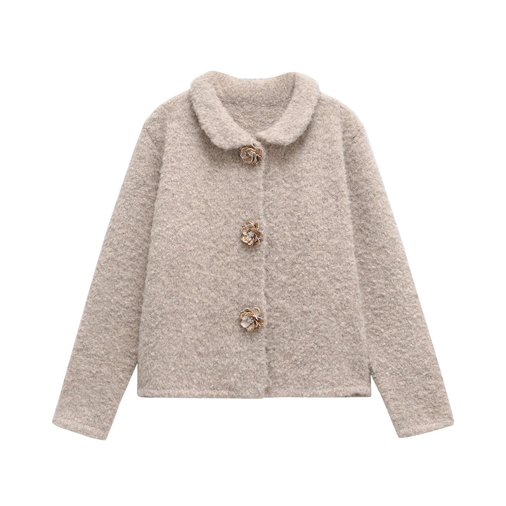 Smooth Knitted Short Cardigan