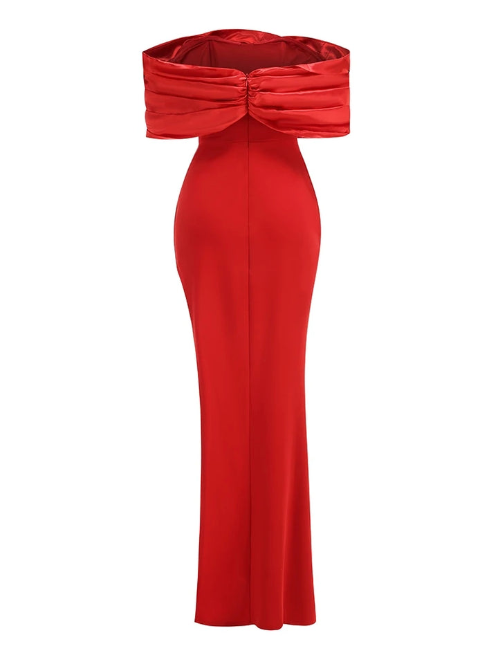 Ruffle Shoulders Dress