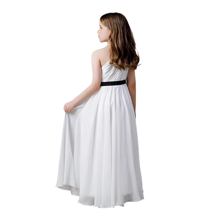 One-Shoulder Little Bridesmaid Gown